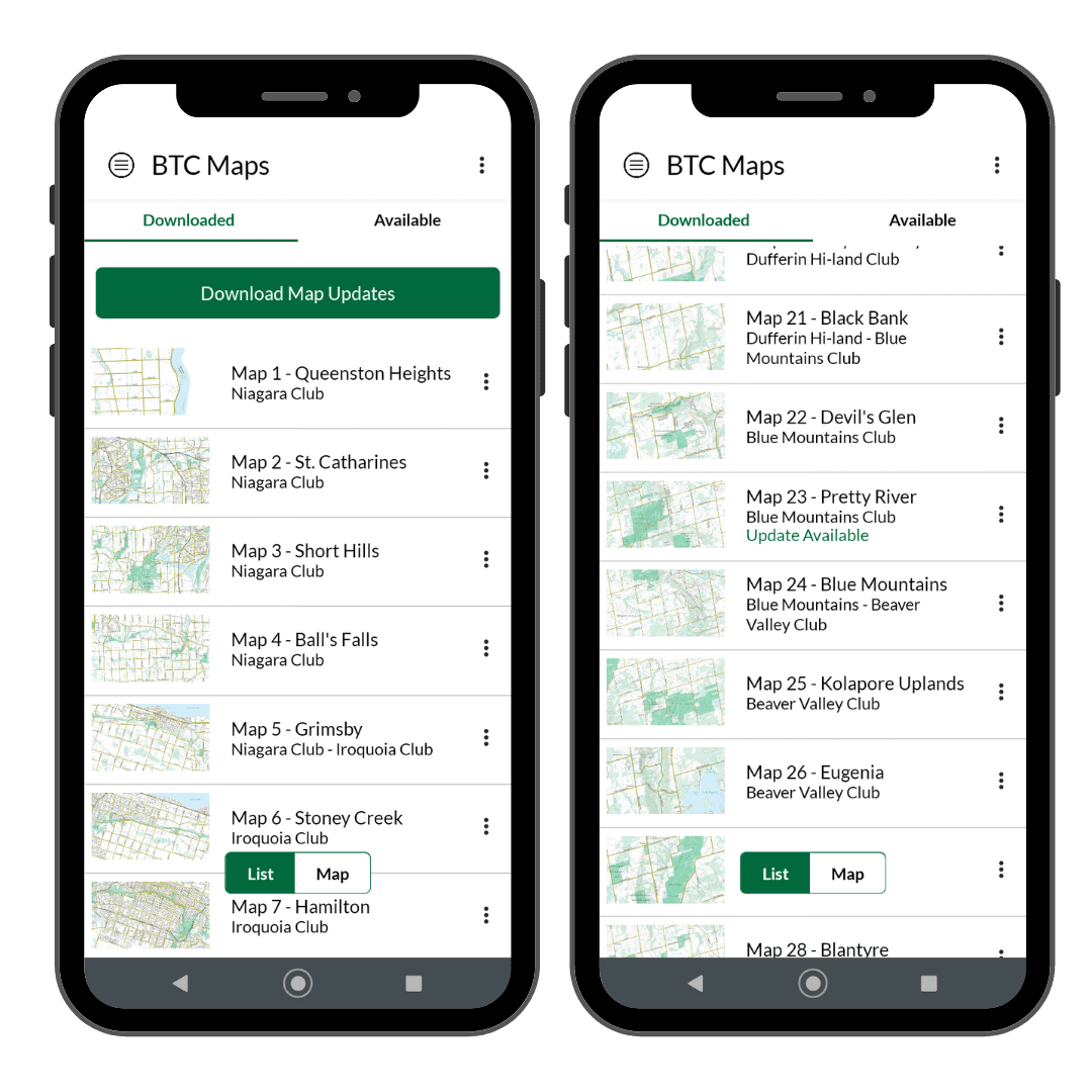 App Map Updates