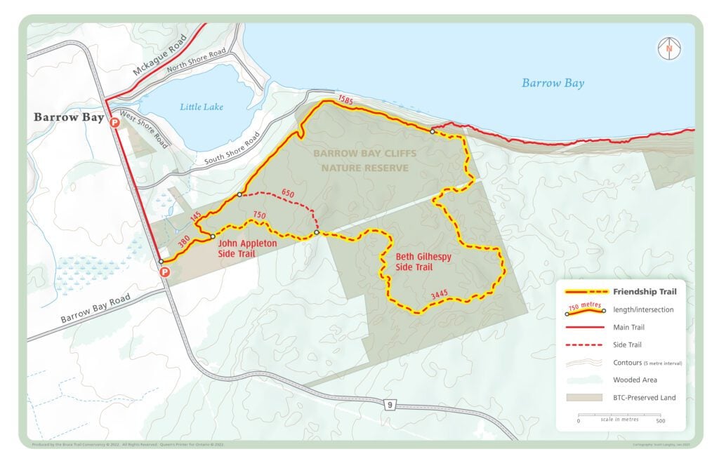 Map of Cotswold Way Friendship Trail